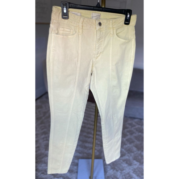 Universal Thread Yellow Denim Jeans High Rise Skinny Jeans Beach Butter Academia - Picture 2 of 6
